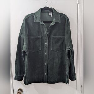 Twik Forest Green Corduroy Shirt